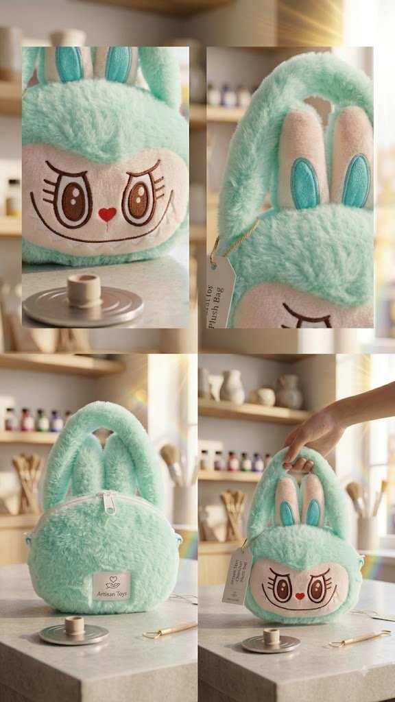 sac bandoulière en peluche