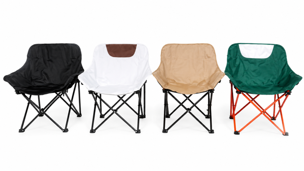 Chaise pliante portable au design confortable