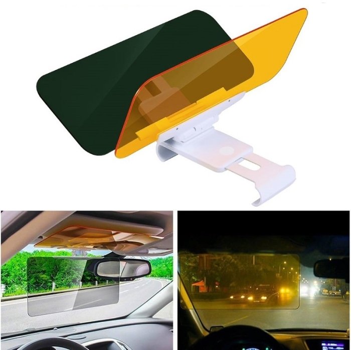 Pare-Soleil Voiture 2-en-1 Anti-Éblouissement – Jour & Nuit