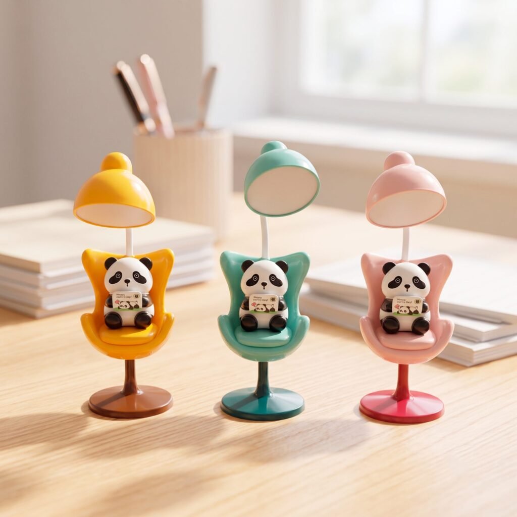 Rechargeable panda lamp